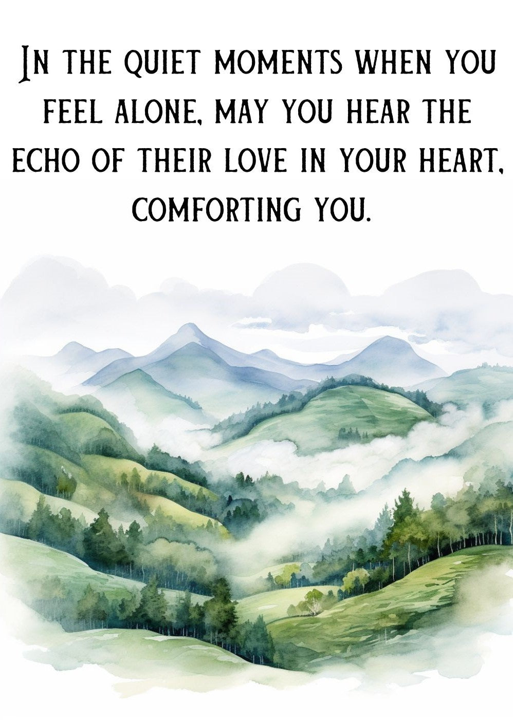 Sending Love Grief Support Monthly Card Service General Thinking Of You Cards Pet Loss - One Payment For 12 Cards